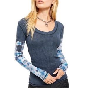 💫Free People | Black Combo Long sleeve T-Shirt